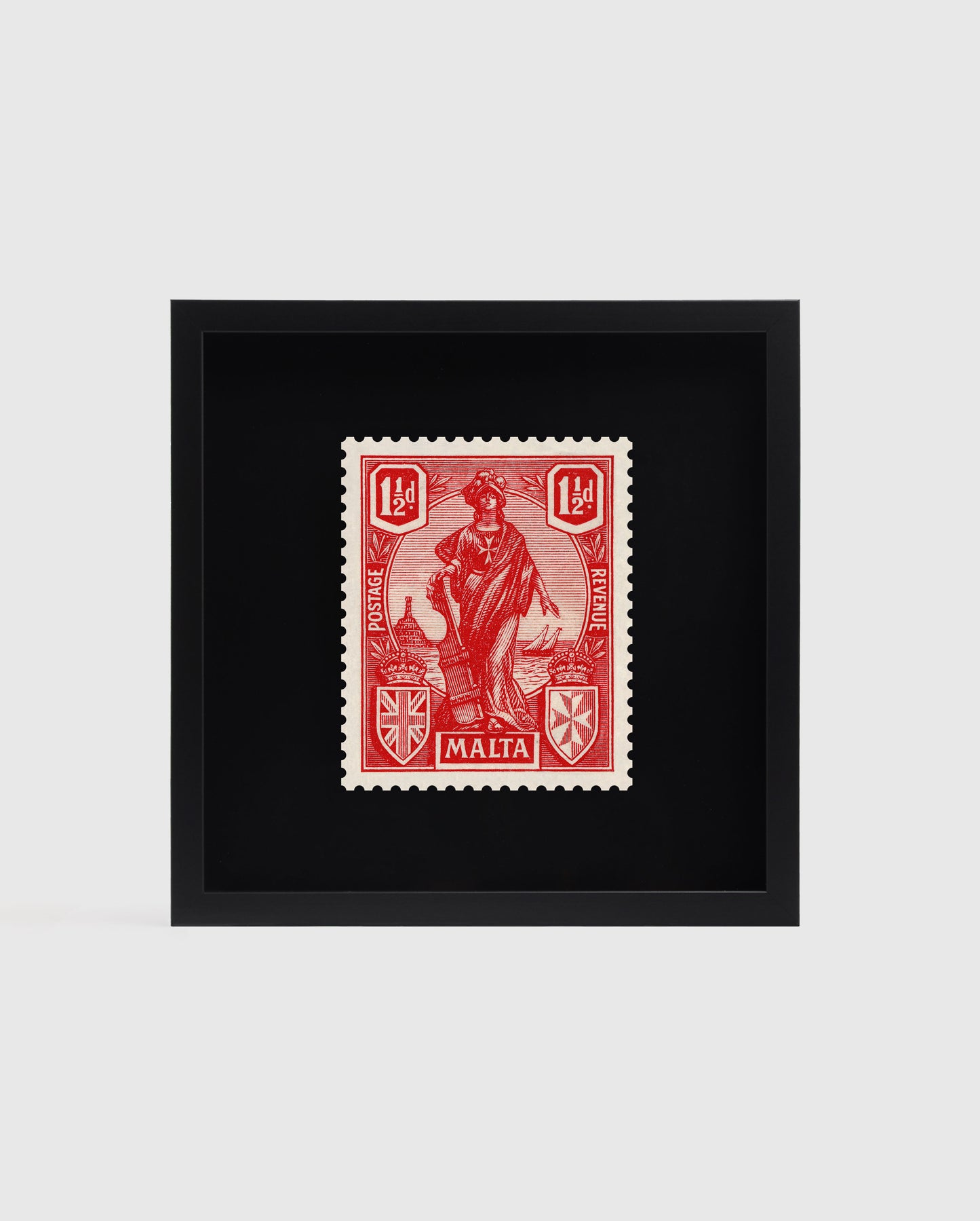 Melita Pound Value Red Malta Stamp