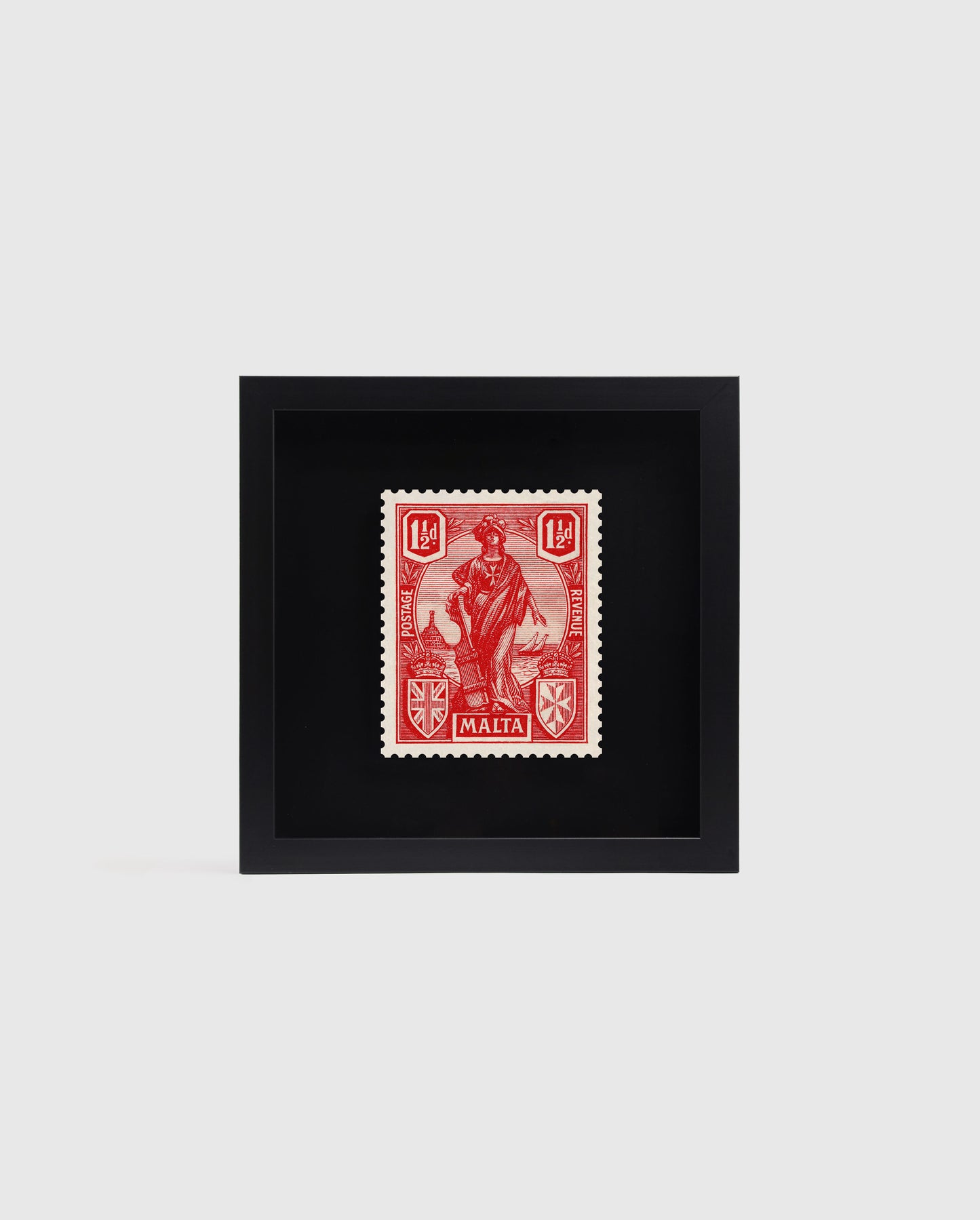 Melita Pound Value Red Malta Stamp