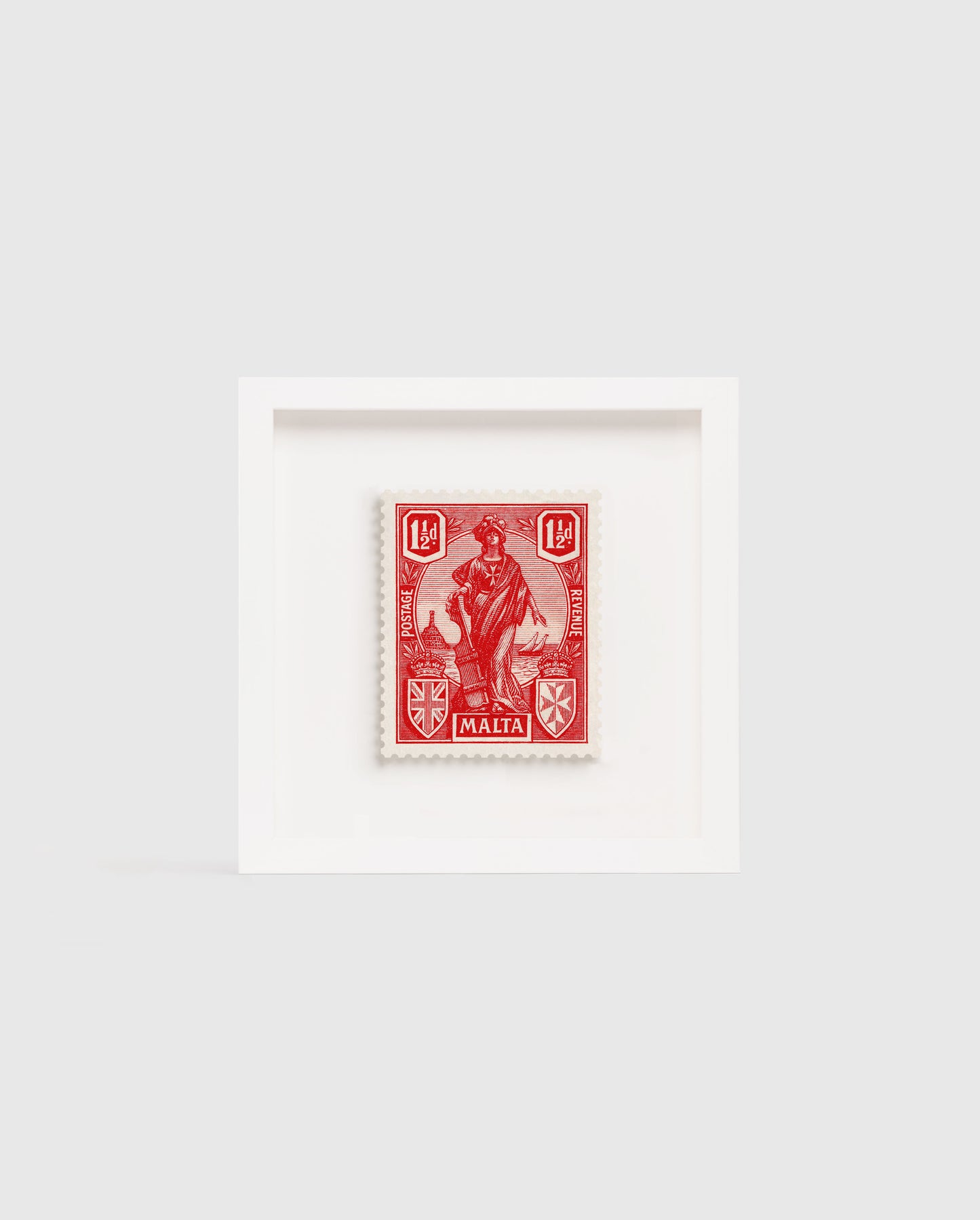 Melita Pound Value Red Malta Stamp